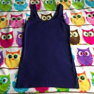 Under Armour Navy Blue Ribbed Tank Size M